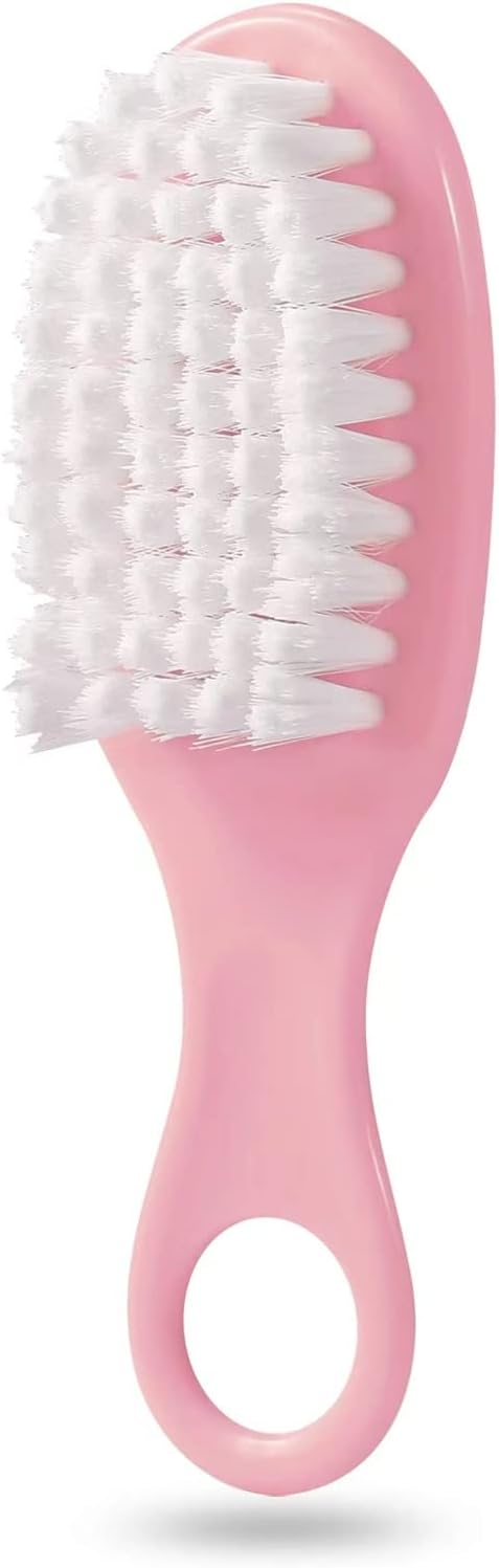 PandaEar Baby Healthcare and Grooming Kit, Baby Safety Set Baby Comb, Brush, Finger Toothbrush, Nail Clippers, Scissors, Nasal Aspirator, Baby Essentials Nursery Care Kit (Pink)