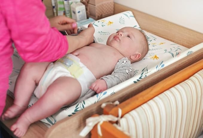 4 Pack Sage Green Fitted Nursery Sheets Breathable Neutral Unisex Baby Sheets for Boys or Girls with Leaf and Flower Design (Changing Pad Cover)