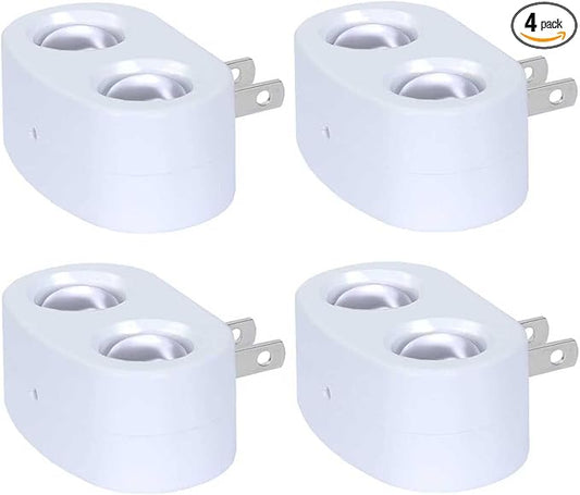 Night Lights Plug into Wall, LED Plug in Night Light, Dusk to Dawn Light Sensor, Rotatable Plug Night Light for Hallway Bedroom Stairway (4, Small-5000K)