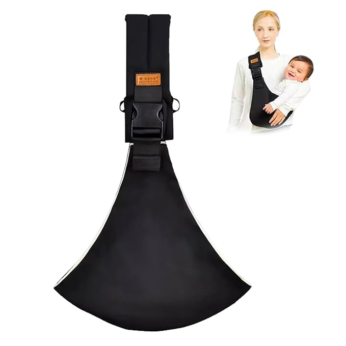 Baby Sling Carrier,Toddler Carrier, 2025 New Baby Sling,Portable and Lightweight Sling,Non-Slip Hip Seat Carrying 10-30lbs(Black)