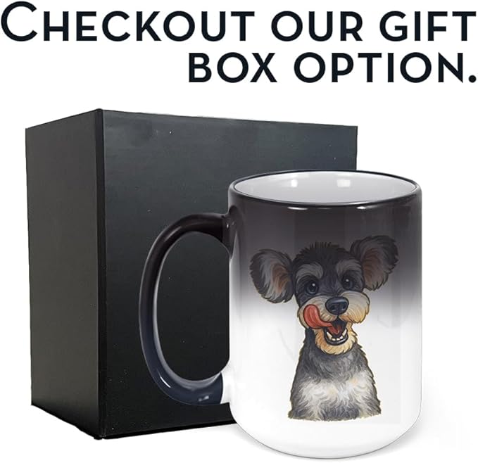 Personalized Coffee Mug, Custom Photo Caricature Gift, Funny Customized Coffee Gift for Men & Women, Custom Mugs with Pictures, Color Changing 15oz Father's Day Mug