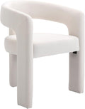 BESTANO Modern Velvet Fabric Upholstered Dining Chairs by BESTANO