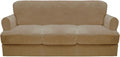 CUCRAF Cushion Sofa Cover 4 Piece Slipcovers, Soft Thick Velvet Couch Cover by CUCRAF