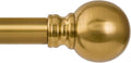 Modern Gold Curtain Rods for Windows 48 to 84 Inch 1" Diameter Adjustable Heavy by Unknown