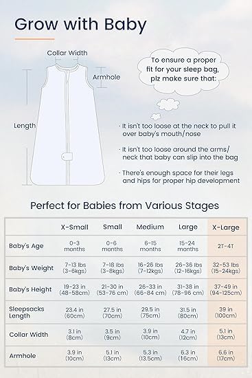 TotAha Dinosaur Toddler Sleep Sack 2T-3T-4T, 0.5 TOG Summer Light Sleeping Sacks, Soft Wearable Blanket Baby Sleep Bag with 2-way Zipper, X-Large