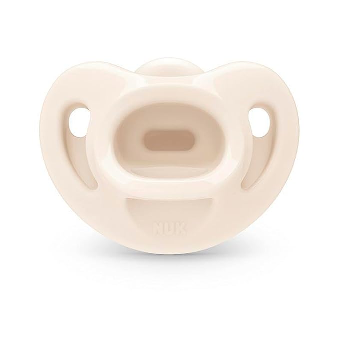NUK Timeless Comfy Pacifier | 100% Silicone, One-Piece Design | BPA-Free, Gentle on Baby’s Skin | 5-Pack, for 6-18M