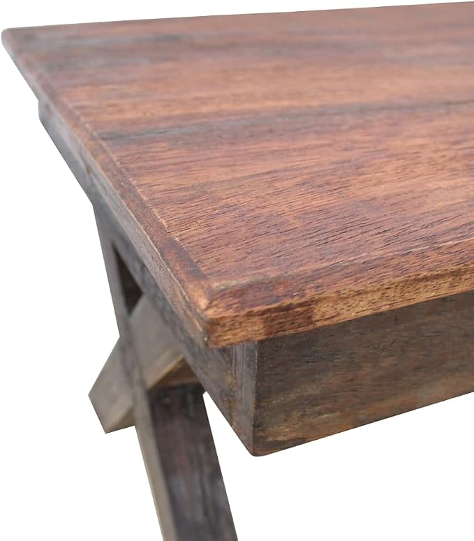 Rustic Farmhouse Handmade Coffee Table from Mixed Recycled Wood, 43.3L x 23.6W - Image 5