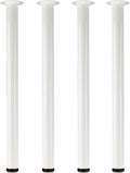 QLLY 29.5 inch / 75cm Adjustable Metal Desk Legs, Heavy Duty Furniture Table by QLLY