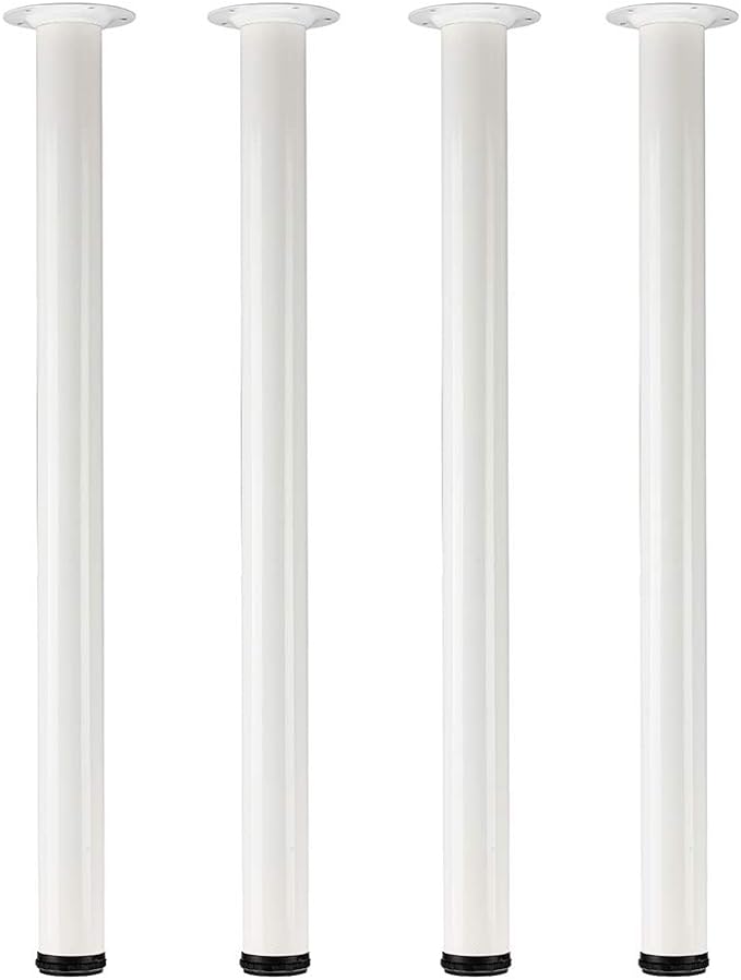 QLLY 30 inch Adjustable Metal Desk Legs, Heavy Duty Furniture Table Legs by QLLY