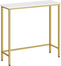 HOOBRO Narrow Console Table, 29.5" Small Entryway Table, Thin Sofa Table by HOOBRO