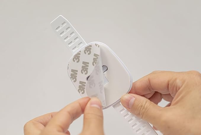 YEYA No Drill Anti tip Furniture Adjustable Straps Wall Anchors for Baby proofing with 3M Adhesive (Upgraded 2P)