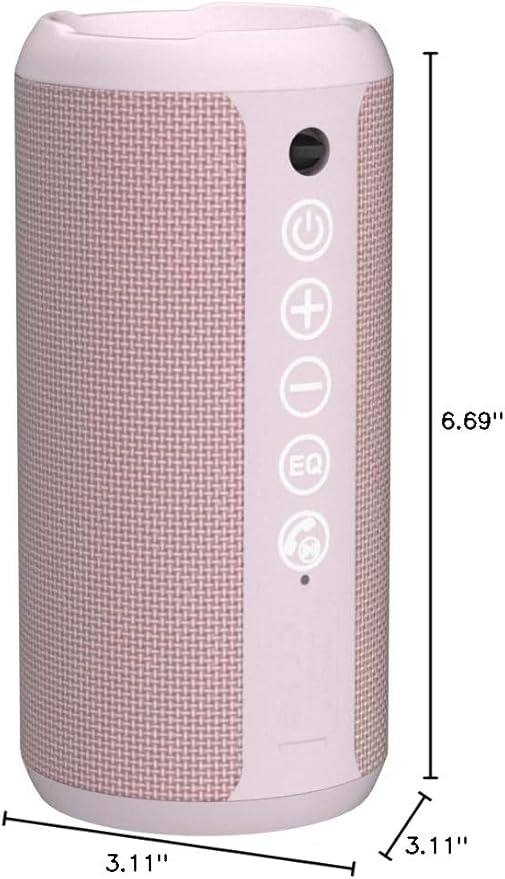 Ortizan Portable Bluetooth Speakers, IPX7 Waterproof Wireless Speaker with 24W Loud Stereo Sound, Deep Bass, Bluetooth 5.3, RGB Lights, Dual Pairing, 30H Playtime for Home, Outdoor, Party