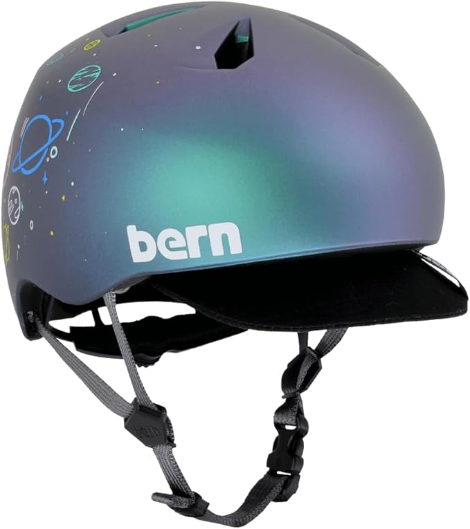 Bern Nino Bike Helmet for Kids, Ages 3-12, Flip Visor, Adjustable fit, Lightweight, CPSC Safety Certified