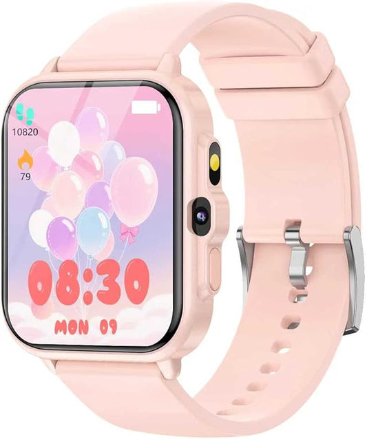 Smart Watch for Kids, 1.85" Fitness Tracker Pedometer Watch, Health, Sleep Monitor, Puzzle Games, Alarm Clock, Camera, Music Player, Torchlight, Activity, Gift Toys for 4 - 13 Years Old Boys and Girls