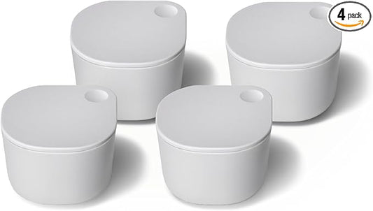 Caraway 4pc Dot Inserts - Dash Ramekins w/Lid - Easy to Store, Non Toxic - Perfect for Sauces, Garnish, & Small Snack or Sides