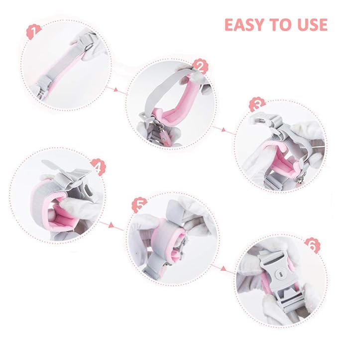 Anti Lost Wrist Link (8.2ft), Socub Toddler Leash Wrist for Child Safety with Key Lock, Safety Wrist Link for Kids, Pink