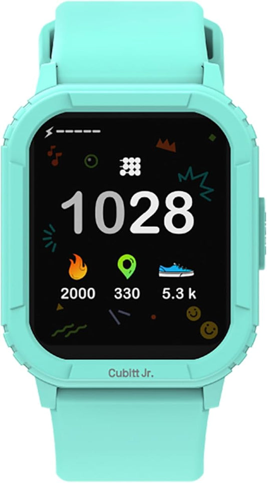 Cubitt Jr Smart Watch Fitness Tracker for Kids and Teens, with Games, Step Counter, Sleep Monitor, Heart Rate Monitor, Activity Tracker, Good Habits Alarms, 1.52" Touch Screen, IP68 Waterproof
