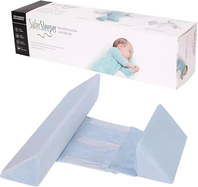 Baby Side Sleeper Weddge Breathable Pillow, Removable and Washable Breathable Bedding Set, Medium
