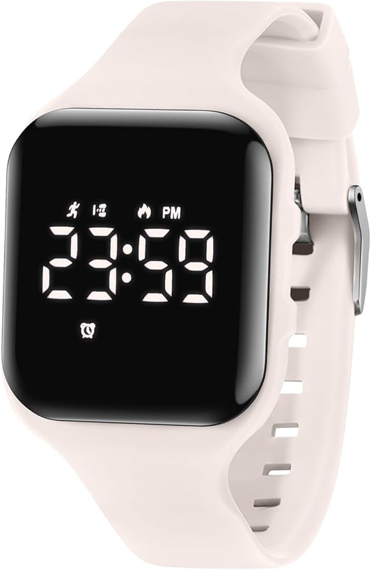 Kids Watches for Girls Boys Digital Sport Watch with Step Counter Pedometer Vibration Alarm Clock, No App Waterproof Fitness Tracker Kids Watch Boys Girls Teens Students Ages 5-16