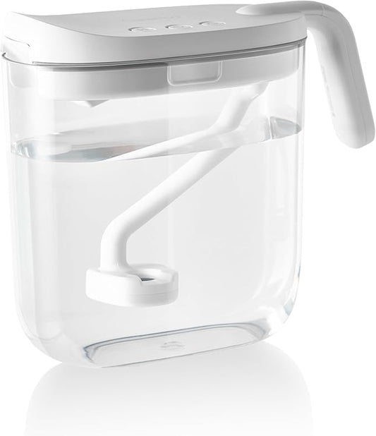 Carepod Mini 21P Ultrasonic Cool Mist Humidifier for Bedroom, Quiet & Safe for Baby, Transparent, Only 3 Washable Parts & Easy to Clean, Filter-Free, Automatic Shut-off, Lasts 20Hrs (0.74Gal/2.8L)