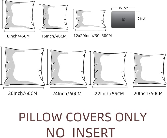 Fancy Homi 4 Packs Decorative Throw Pillow Covers - Image 8