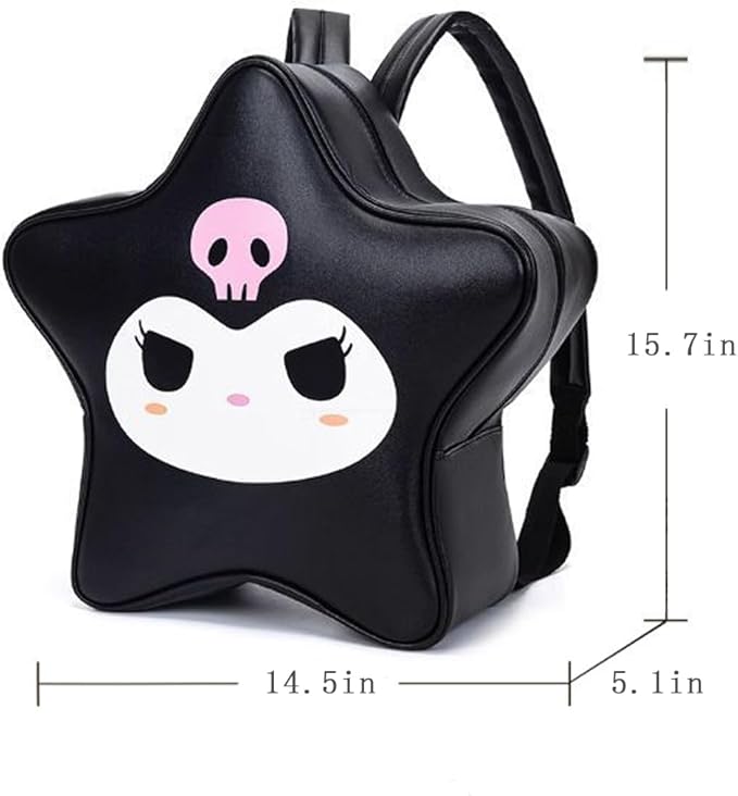 FENGJINRUHUA Cute Cartoon Teens 3D Small Star y2k Backpack Boys Girls Schoo Bag Lightweight Waterproof Bookbags
