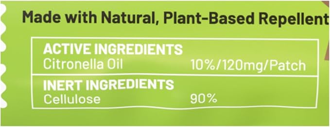 NATPAT Buzz Patch Mosquito Patch Stickers for Kids (3 pack, 180 stickers) - The Original All Natural Citronella Essential Oil Insect Patch, Plant Based Ingredients, Non-Toxic, DEET Free, for Toddlers,