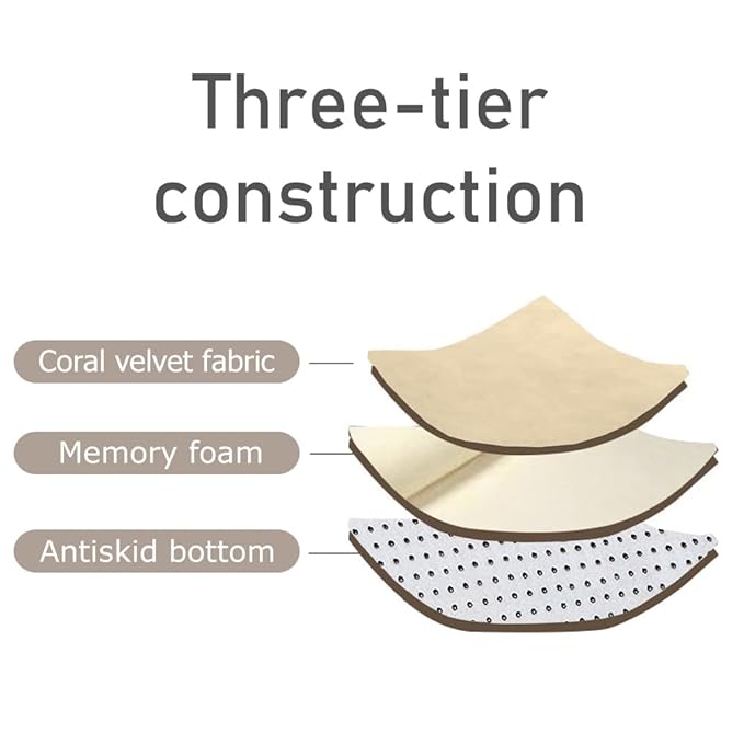 Loartee Coral Velvet Crawling Rugs & Play Mat (6.0'x 6'8", Brown) for Toddler Children & Yoga Exercise