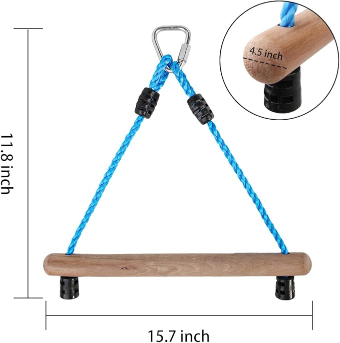 Kids Ninja Monkey Bars 2 Packs for Slackline Accessories for Slackline Obstacle Course for Backyard Attachments to Most Any Home Playground Equipment Sets