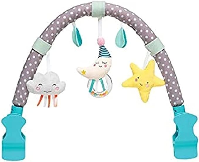 Taf Toys Activity Arch Ideal for Infant & Toddlers, Fits Stroller & Pram. with Fascinating Toys, Stimulates Baby’s Senses and Motor Skills Development. Mini Moon Arch
