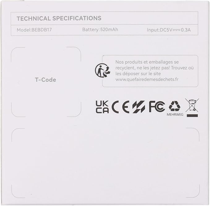 Babelio White Noise Sound Machine, Night Light, Mini and Portable, 15 Non-looping Sounds, Timer, Memory Function, for Adults Baby, Travel, White