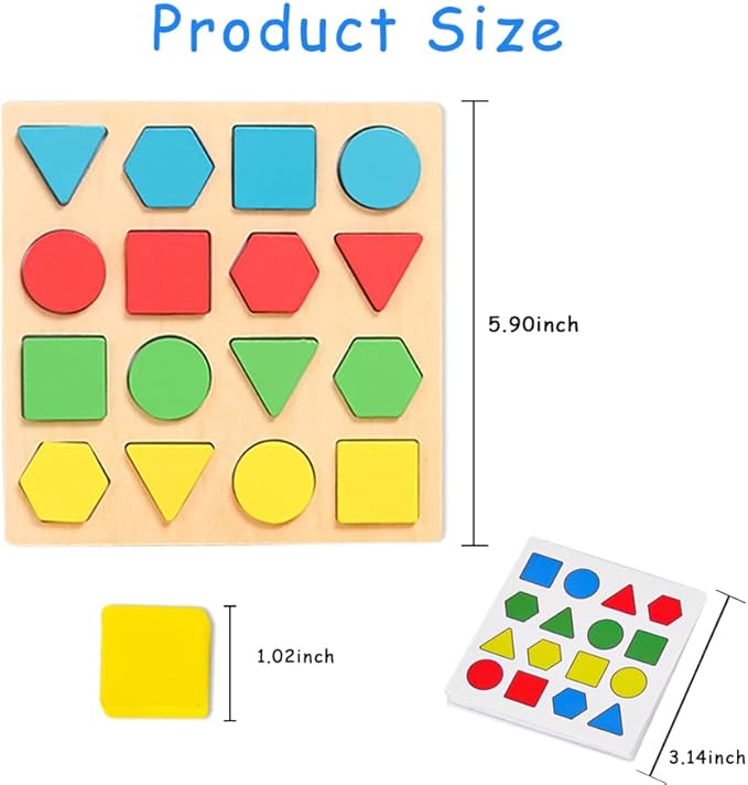 Puzzle Gifts for Elderly Dementia Patients, Memory Activities and Games for Elderly Dementia and Geometric Cognitive Matching Puzzles for Elderly
