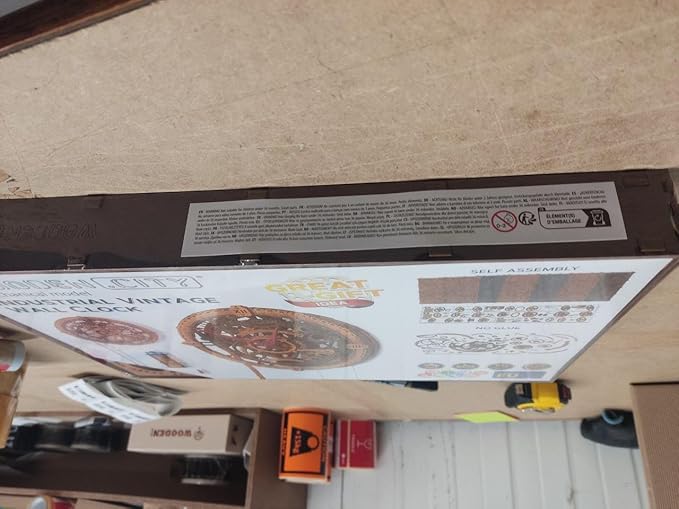 WOODEN.CITY Steampunk 3D Puzzle Clock – DIY Mechanical Wall Clock Kit for Adults – Unique Engineering Gift and Vintage Decor