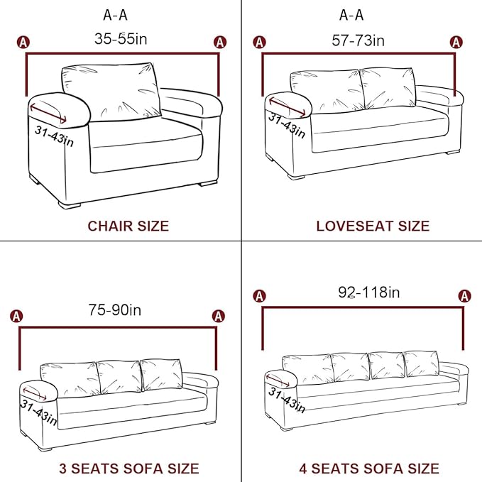vctops 1-Piece Velvet Plush Stretch Chair Sofa Slipcover Soft Fuzzy Fluffy - Image 6