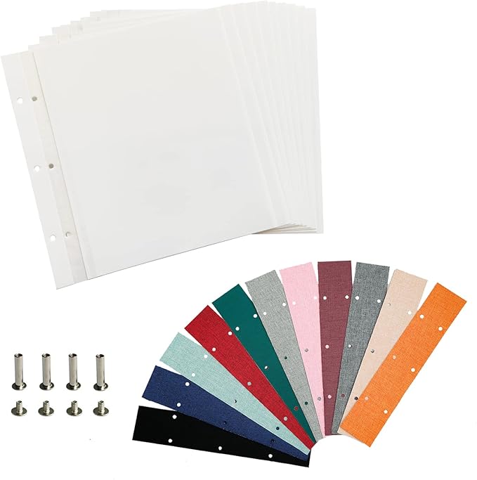 Spbapr Photo Album Self Adhesive Scrapbook Refill Pages for 11x10.6inch Photo Album