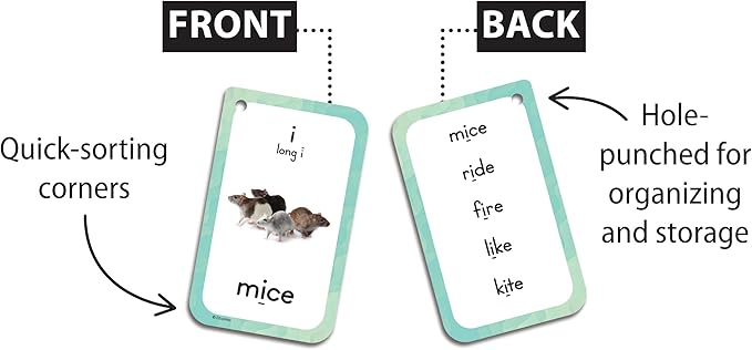 Teacher Created Resources Phonics Flash Cards (EP62071), Medium