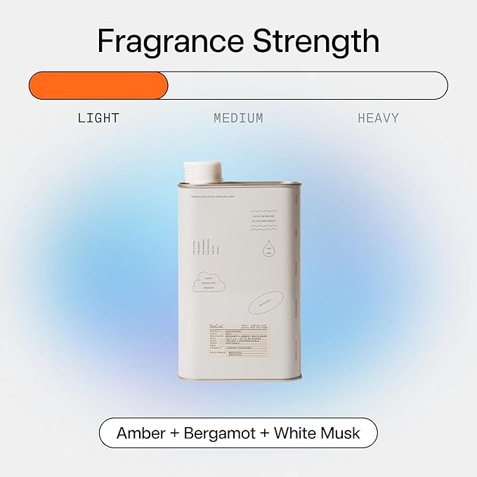 DedCool Liquid Laundry Dedtergent | Milk | Luxurious Fragrance Detergent | Removes Stains | Infused with Natural Essential Oils | Non-Toxic | 60 Washes | 32 fl oz