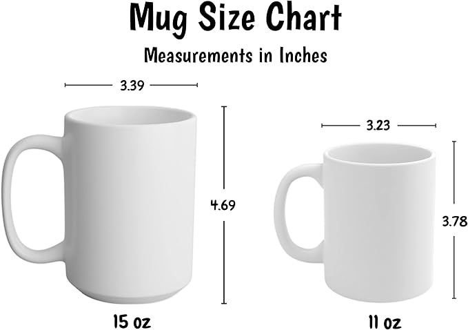 Personalized Mug for Kids - Christmas - Custom Name/Text, Ceramic Hot Chocolate/Cocoa/Coffee Cup for Boys/Girls, Holiday/Birthday Gift - 15 oz, White Handle