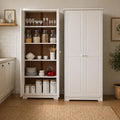 From the Tree Furniture Solid Pine Pantry Cabinet — 72" Tall White Kitchen by FromTheTreeFurniture