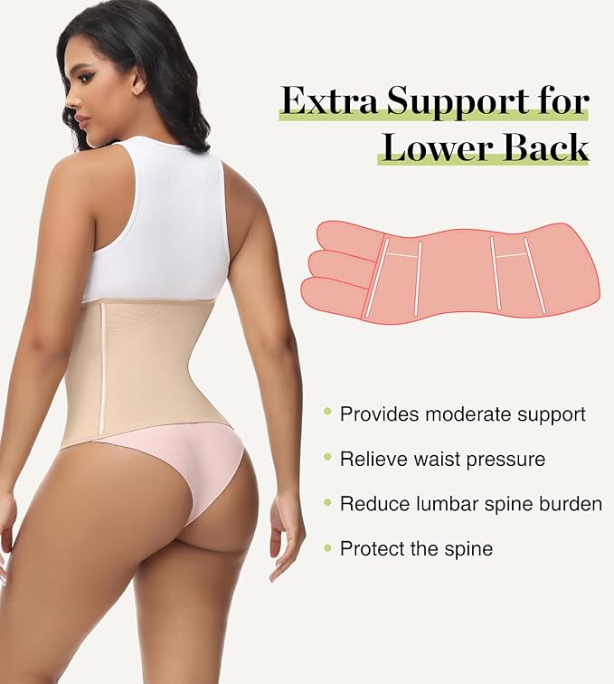 SHAPSHE Waist Trainer for Women Postpartum Recovery Wrap Waist Cincher Corset Shapewear Belly Band
