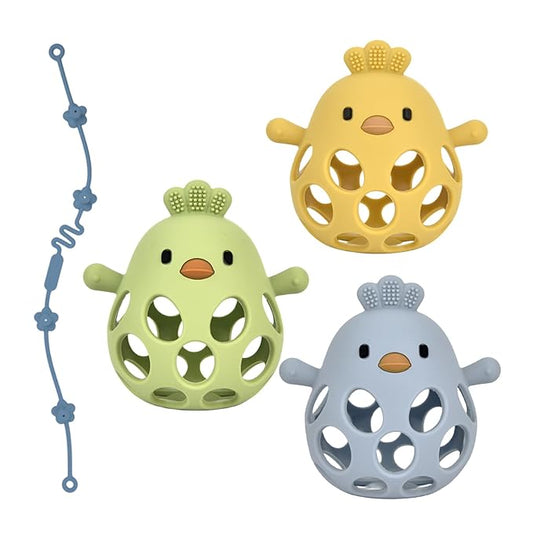 Baby Teething Toys, Teething Toys, Teethers for Babies 3-6 Months, Baby Chew Toys, BPA Free Teether Mitten with Soft Texture for Sensory Exploration and Itching Teething Relief