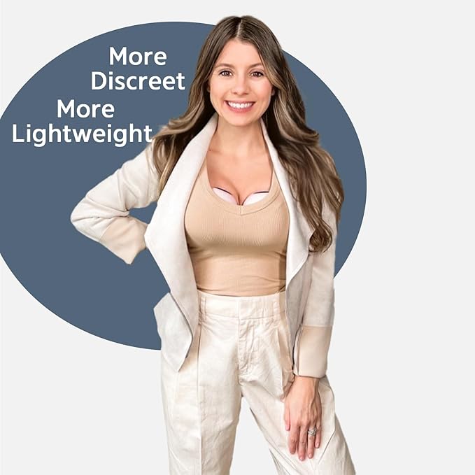 MomMed Wearable Breast Pump S21 - Leak-Proof Design, Hands-Free Double Portable Electric Breast Pump with 9 Levels - 24mm Shield