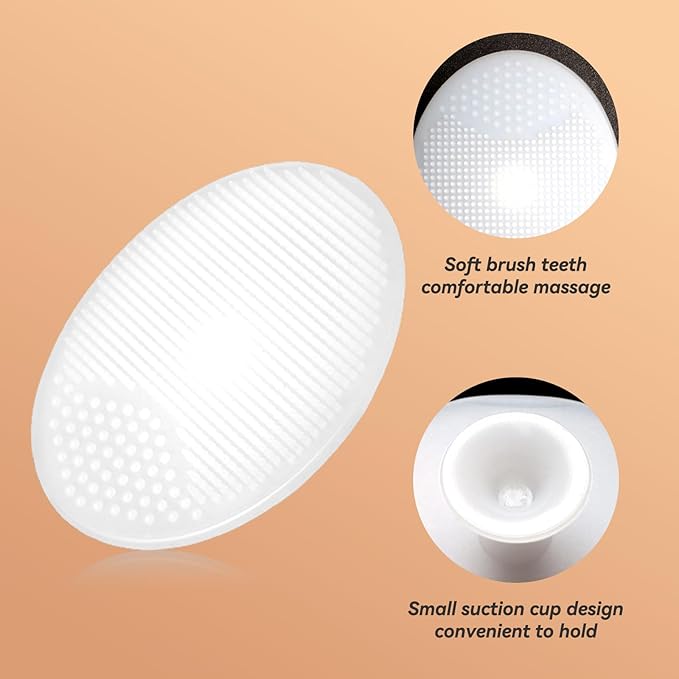 Baby Hair Brush and Comb Set, 2pcs Wooden Natural Goat Bristles Brush+ Blue Comb+ White Cradle Cap Brush Grooming Kit for Newborns Toddlers Boys Girls