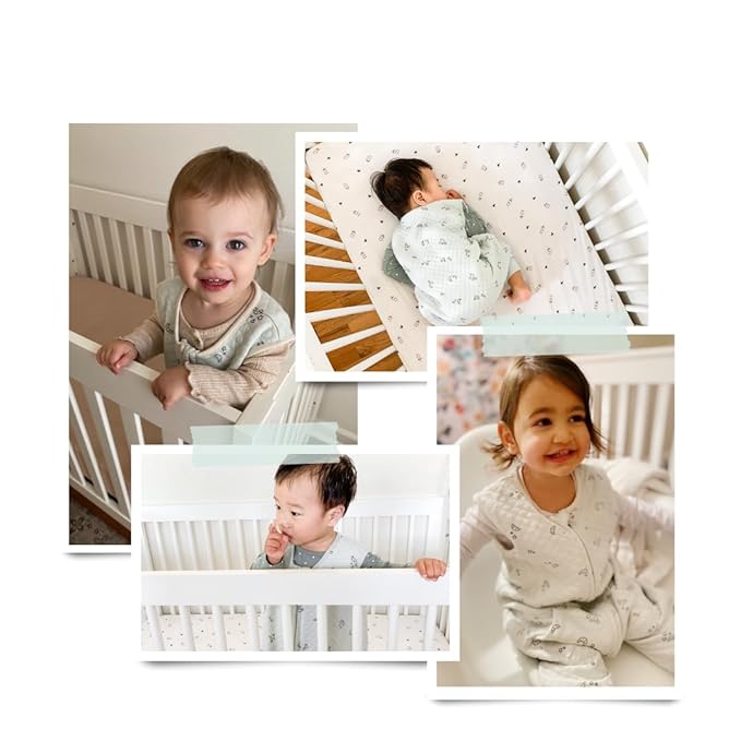 Tealbee DREAMSUIT: Toddler Sleep Sack with Feet 12-18 months, 18-24 months - 0.8 TOG Lightweight Baby Wearable Blanket for Walkers - Rayon made from Bamboo, Organic Cotton Sleeping Bag - Croissant