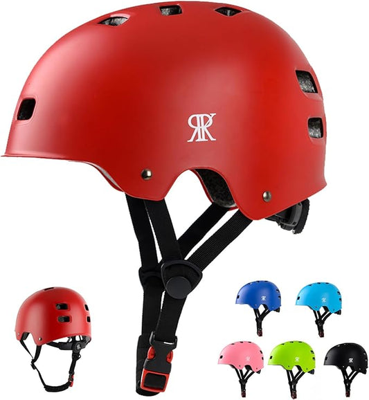 Youth Kids Bike Helmet, Skateboard Bicycle Helmet for Age 5-8-10-12-14 Teen Boys Girls Adjustable and Multi-Sport for Scooter Roller/Inline Skate
