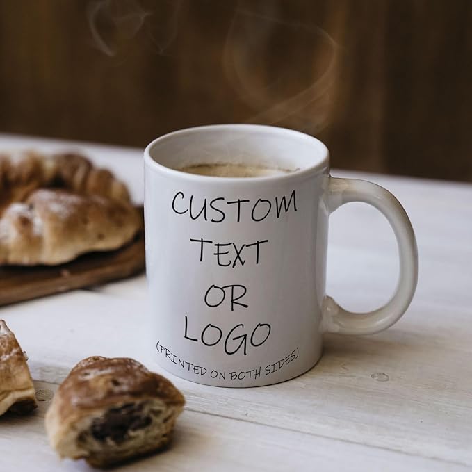 Custom Photo & Text Mug Add Personalized Text, Upload Your Image Personalized 11.5oz Mug Choose From Various Designs The Suitable Gift for Parents (C01 TEXT)