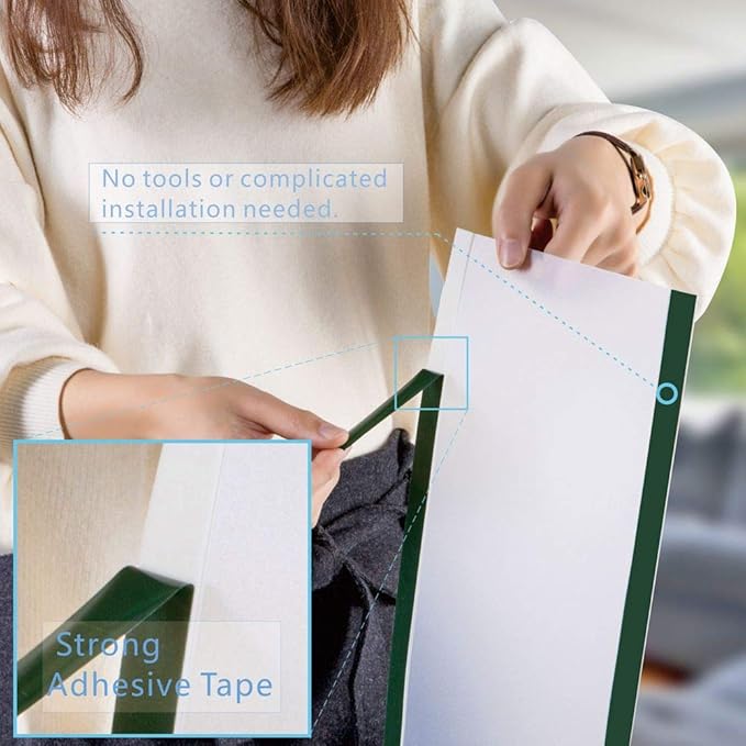 4 PCS AILUOQI Door Jam Shield Finger Pinch Guard for Baby Proofing, Kids, Hinge Cover Pinch Guard for 90 & 180 Degree Doors Frame & Baby Gate. 47.2" H, 6.7" W. 4 Pieces Set