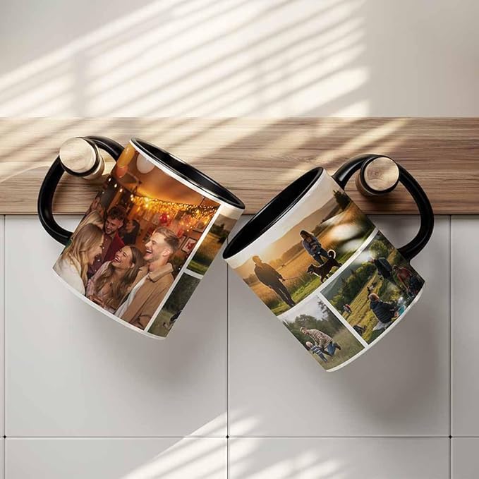 Custom Mug, Customized Photo Coffee Mug Personalized 11 Oz Ceramic Mug with Photo, Taza Personalizadas for Men Women Family