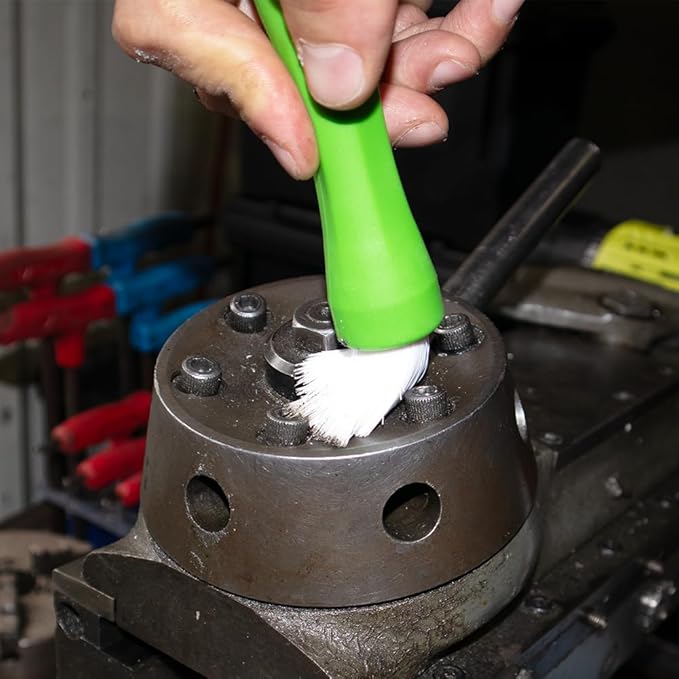 BrushAll® Wire Hand Brush with Ergonomic Handle and Tightly Packed Bristles for Kitchen, Garage, Indoor, Outdoor (Nylon) Patent Pending