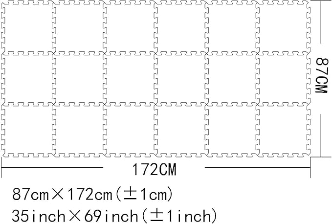 MQIAOHAM children puzzle mat play mat squares play mat tiles baby mats for floor puzzle mat soft play mats girl playmat carpet interlocking foam floor mats for baby blue beige grey 107110112